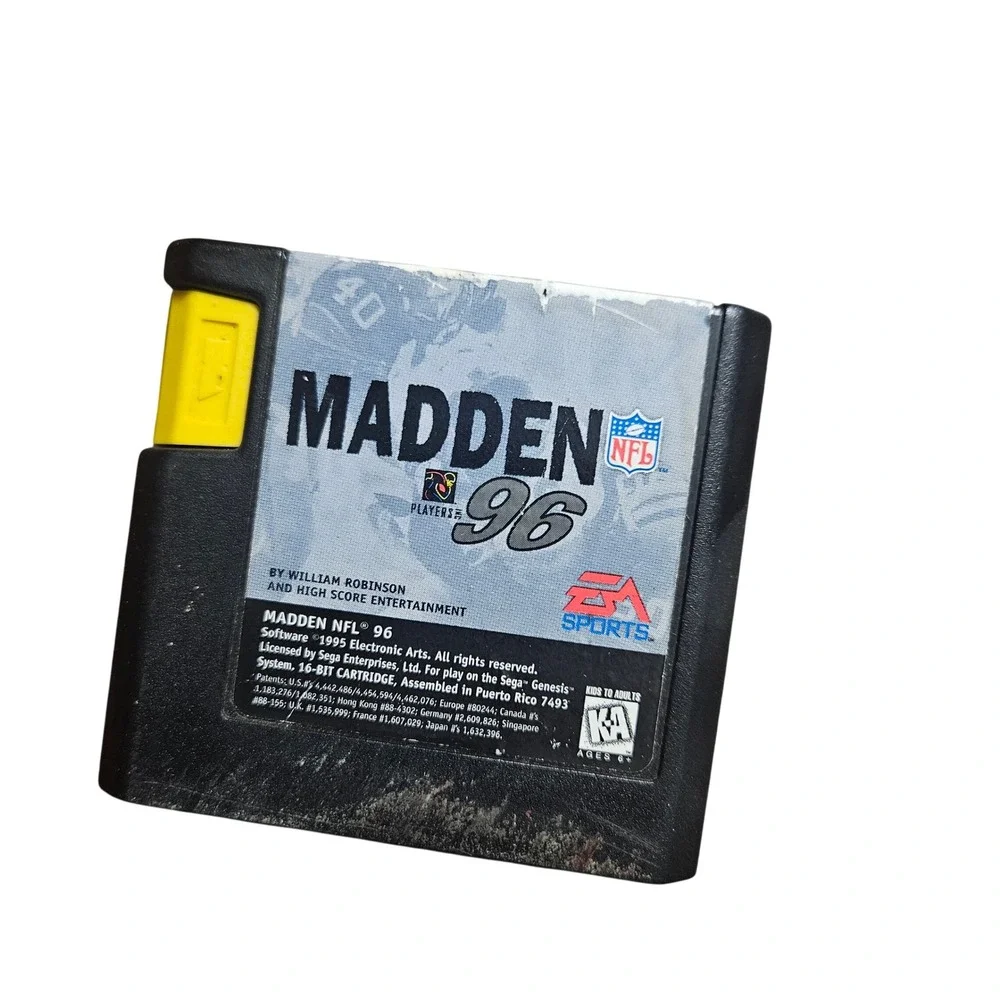 Madden NFL 96 Sega 1995 Genesis EA Sports Football Video Game Cartridge Only